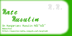 mate musulin business card